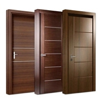 Portes intérieures modernes en bois pré-assemblées, étanches et insonorisées, en bois massif pour chambre à coucher