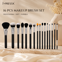 Ensemble de pinceaux de maquillage professionnels de haute qualité, pinceaux cosmétiques doux pour le visage et les yeux, manche en bois, étiquette privée, vente en gros