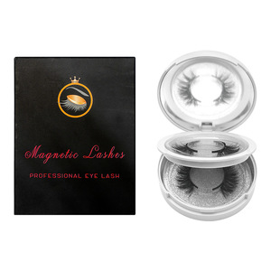 Cils magnétiques professionnels, ensemble de cils pour les yeux, courbure C, fibres synthétiques, sans colle, faux cils magnétiques - Product Image 1