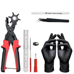 Kit de poinçonnage rotatif DIY, ensemble de poinçons pour cuir, projets d'artisanat à domicile pour ceintures, bracelets de montre, sangles, colliers de chien, selles, chaussures - Product Image 6