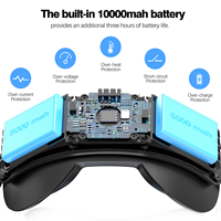 Pour Meta for Quest 3s10000mAh charge serre-tête confort amélioré support de batterie de remplacement avec emballage de boîte de couleur