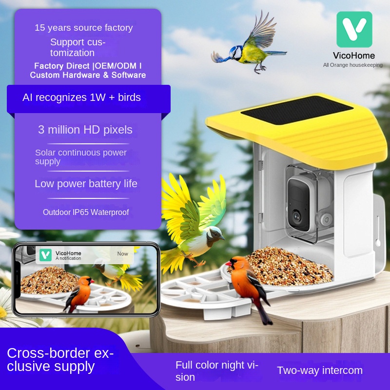smart bird feeder with camera 4k