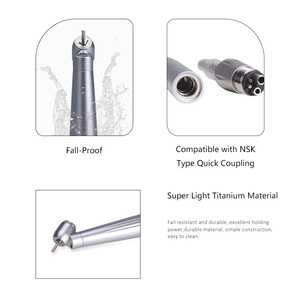 Fiber Optic LED High Speed Handpiece with 4 Spray System - <strong>Push</strong> <strong>Button</strong> <strong>Quick</strong> Coupling 4-Hole Connection for Surgery - Product Image 4