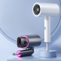 Sèche-cheveux ionique professionnel pliable EFA pour salon, avec souffleur chaud/froid 2200W, protection contre la surchauffe, pour utilisation en extérieur, hôtel, camping-car