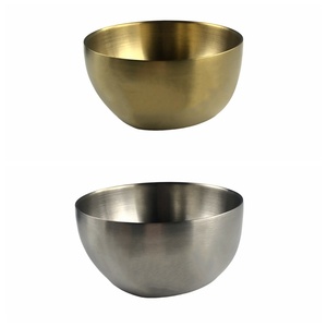 Yolecen Bát vuông inox đa năng bát cơm nấu ăn Nhật Bản mạ Vàng chà nhám hai lớp phong cách Hàn Quốc - Product Image 1