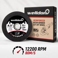Disque de coupe / disque abrasif de haute qualité Welldon 125 mm 5 pouces pour métal et acier inoxydable, disques de coupe pour métal