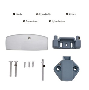 Serrure de <span class=keywords><strong>porte</strong></span> de placard et caravane, <span class=keywords><strong>remorque</strong></span> de camping-car, caravane, verrouillage Push, poignée de bouton - Product Image 5