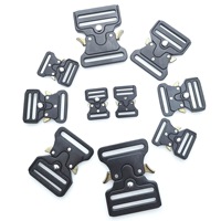 Boucle de ceinture tactique robuste en alliage de zinc métallique, à dégagement rapide latéral, avec logo personnalisé, pour ceintures décontractées – Fabricants