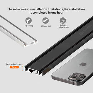 Smart Tuya Wifi Zigbee <span class=keywords><strong>Dali</strong></span> Triac Driver Track Light Atenuación Ultra-Thin Track Light Head Flexibilidad ajustable Lámpara de manguera tipo H - Product Image 2