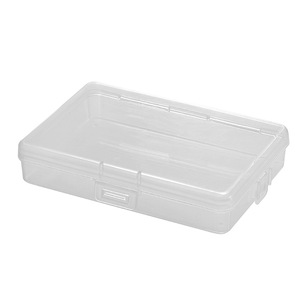 Caja de almacenamiento rectangular de plástico Pp transparente con tapa para joyería, piezas de papelería, organización de escritorio - Product Image 5