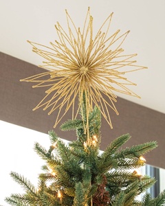Hot Sale Star Shape Decoration Christmas <strong>Tree</strong> <strong>Topper</strong> with LED Light <strong>Topper</strong> Noel Angel <strong>Tree</strong> <strong>Topper</strong> - Product Image 4