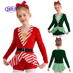 Sequined Peplum Long Sleeve <b>Jumpsuit</b> Custom Elegant Women's Party Wear - Product Image 1