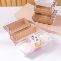Boîte à sandwichs personnalisée, boîte à gâteaux gonflables, rouleau suisse, boîtes Blister Kraft avec couvercle