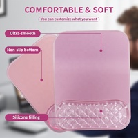 Tapis de souris de jeu en gel de silicone transparent Sanxing avec repose-poignet, design personnalisable pour la maison et le bureau