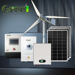 Système hybride complet 10kW 50kW 100kW pour raccordement au réseau, éolien et solaire haute efficacité 6kW 8kW pour la maison - Product Image 1