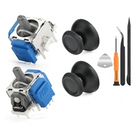 Kit de réparation de joystick K-Silver pour TMR Hall Rocker avec connexion par soudure pour PS5