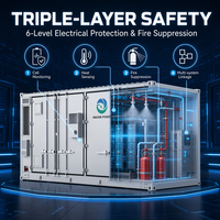 Hệ thống lưu trữ năng lượng pin container làm mát bằng chất lỏng AI Inedge Power Sale App Control LAN, CAN, RS485, I/O BESS 1MWh/4MWh/6MWh