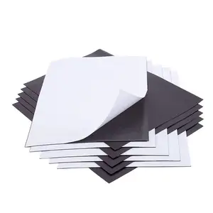 Paquete de 10 hojas magnéticas adhesivas permanentes flexibles de 4 "x 6" imanes de imagen cortables tamaño fácilmente personalizable-para varios