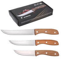 Manche en bois 2Cr13 couteau utilitaire en acier inoxydable couteau à légumes et fruits du chef de cuisine