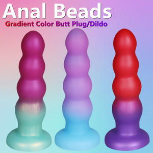 ปลั๊กเสียบก้นขนาดเล็ก ปลั๊กเสียบก้น ดิลโด - ซิลิโคนเหลว ปลั๊กเสียบก้นแบบลูกปัด พร้อมจุกดูด ใช้งาน<span class=keywords><strong>แบบ</strong></span>แฮนด์ฟรี ของเล่นผู้ใหญ่ สำหรับเล่น<span class=keywords><strong>แบบ</strong></span>เปียก ขายส่ง - Product Image 5