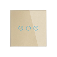 Interrupteur intelligent Wi-Fi Tuya pour rideaux, contrôle à distance par application, minuterie, interrupteur tactile en verre pour volets, compatible Alexa et Google Assistant