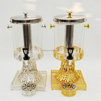 Hete Verkoop Holle Gesneden Drank Dispenser Capaciteit 8l Roestvrijstalen Sap Drank Dispenser Zilveren Serveerapparatuur