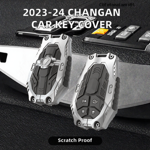 สินค้ามาใหม่ STYLBO 2023-2024 CHANGAN DEEPAL SL03 ปลอกกุญแจรถยนต์-โลหะผสมสังกะสีและซิลิโคน ป้องกันรอยขีดข่วน - Product Image 2