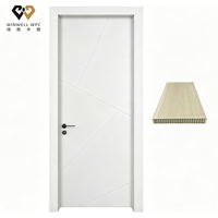 Porte intérieure moderne en WPC, économique, imperméable, anti-termites, insonorisée, export direct usine, vente en gros, pour hôtel