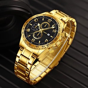 Nouvelle Tendance Mode Drioshipping : Montre à Quartz Décontractée pour Homme, Coffret Cadeau Montre Homme Affaires Décontractées - Product Image 3