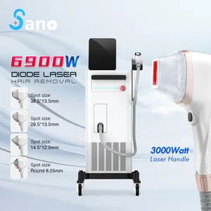 Mesin Laser penghilang rambut, mesin penghilang rambut Laser Diode 808Nm profesional bebas sakit permanen 4 gelombang daya tinggi Ce