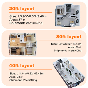 Hệ thống nhà mô-đun di động sang trọng 20ft 40ft với bố cục tùy chỉnh và nhà gấp lắp ráp nhanh - Product Image 2