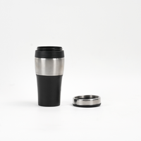 Mug de voyage isotherme en acier inoxydable de 450 ml avec couvercle, double paroi, protection personnalisée de qualité, pour voiture, 16 oz