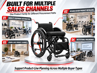 Fauteuil roulant manuel Simplywalke L-5802-C avec roues à trois lames à dégagement rapide de 24 pouces et cadre en aluminium pliable