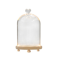 Fleur éternelle couvercle en verre créatif maison blocs de construction boîte aveugle aromathérapie conservé ornements de bureau objets décoratifs