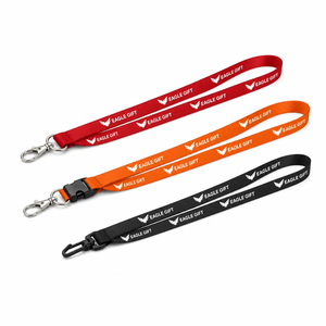 Manufacturer Custom Logo Jacquard Neck <b>Lanyard</b> Durable Eagle Hook <b>Polyester</b> <b>Lanyard</b> - Product Image 1
