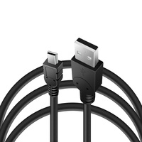 Pemutar DVD komputer Speaker kamera MP3 MP4, pengisi daya Data kepang kabel V3 USB 1.5 tipe pria 2.0 M Mini USB 5pin t-port V3 untuk kamera MP3 MP4
