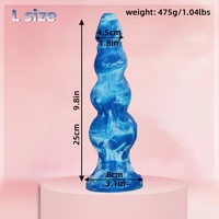 Dildo monstre en silicone pour femmes, 14~22cm, jouet anal souple pour adultes, plug anal à succion, jouet de massage féminin