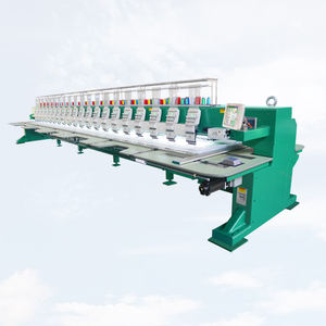 Máquina de bordado plana computarizada de alta velocidad de 12 cabezales, las últimas máquinas de bordado multicolor, precio - Product Image 1