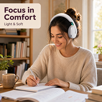 Headset Gaming Nirkabel G325 Over-Ear dengan Suara 24-Bit, Kontrol Sentuh 5.2, Latensi Ultra Rendah, dan Waktu Bermain 20+ Jam