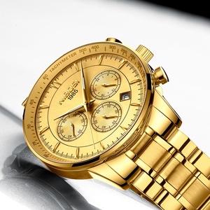 Spedizione Gratuita NIBOSI 2351 <span class=keywords><strong>Orologio</strong></span> da Uomo di Lusso con Vetro Curvo, <span class=keywords><strong>Orologio</strong></span> Sportivo da Polso in Acciaio Inossidabile - Product Image 3