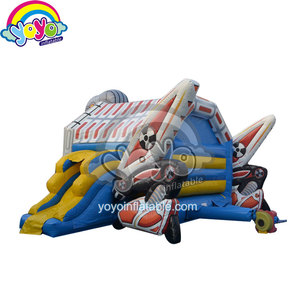 Cavalier gonflable robot pour enfants avec toboggan Combo Tech Pattern de qualité commerciale PVC Family Playdates Matériau anti-crevaison - Product Image 2