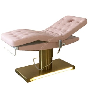 Table de massage Kisen Spa, fauteuil de traitement clinique, chaise de soin du visage, lit électrique incurvé pour institut de beauté - Product Image 1