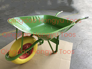 รถเข็นงานหนักสำหรับงานก่อสร้าง รุ่น WB6200 สำหรับตลาดโอมาน ซาอุดีอาระเบีย และกาตาร์ พร้อมล้อโฟม PU ขนาด 400-8 รับน้ำหนักได้ 150 กิโลกรัม - Product Image 2