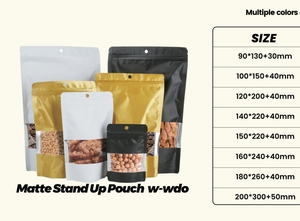 Tùy chỉnh resealable Stand-Up <span class=keywords><strong>Pouch</strong></span> cho trái cây sấy khô và đồ ăn nhẹ tự niêm phong nhôm lá Túi Đồng bằng cổ phiếu thấp moq - Product Image 5