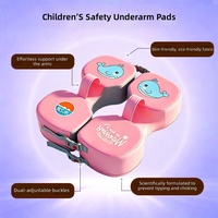 PiaoPioFish Bouée de natation non gonflable pour bébé, en PVC et mousse EPE, flotteur de cou pour nouveau-né 0-12 mois, aide à la natation portable pour piscine, avec attache de sécurité à l'entrejambe