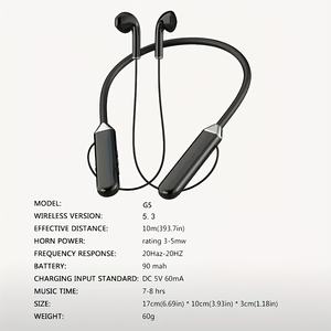 <span class=keywords><strong>Casque</strong></span> d'écoute sans fil 5.0 Neckband Earphones Sports Waterproof TWS Earbuds Headset With Mic - Product Image 6