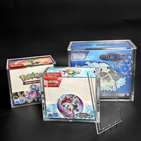 Boîte d'entraînement d'élite à couvercle magnétique moderne de haute qualité pour vitrine Pokemon ETB conception de protection en acrylique transparent