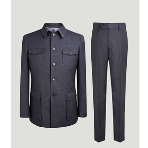 Stock monopetto da uomo <span class=keywords><strong>pantaloni</strong></span> <span class=keywords><strong>grigio</strong></span> <span class=keywords><strong>scuro</strong></span> 4 tasche chiusura con cerniera traspirante per Business XL ordine minimo 1 pezzo - Product Image 1