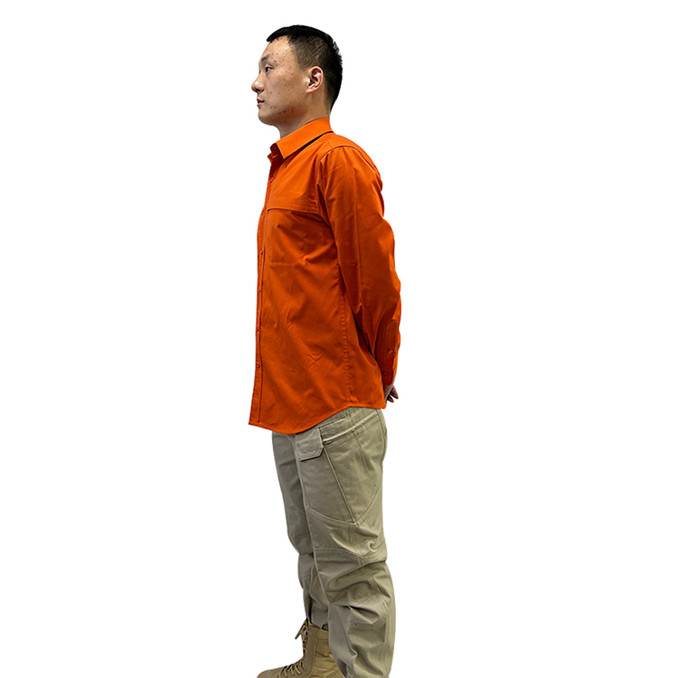 Custom Professional Comfortable  Long Sleeve Mens Slim Formal Officer Security Guard Uniform Shirts
