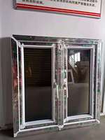 Wärmeisolierendes UPVC-Drehkippfenster mit Einfachverglasung, Grau Reflektierendes Beschichtetes Glas, UV-Beständiges Vinyl für Außenbereich, Bad und Villa